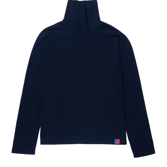 KULE Sweaters - KULE Navy Turtleneck Sweater organic cotton